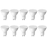 Lepro GU10 LED Warmweiss 4W Lampe, Ersetzt 50W Halogenlampen, 345 Lumen Leuchtmittel LED GU10 Warmweiss, 2700K Warmweiß, 100° Strahlwinkel Reflektorlampen, 10 Stück