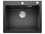 Blanco 523686 Pleon 6 Silgranit PuraDur mit Ablauffernbedienung anthrazit, 60 cm Unterschrank
