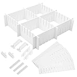 Cabilock 34 Stücke Kunststoff Schublade Schublade Teiler Schublade Partition Kommode Trennwand Teiler Verstellbare Schublade