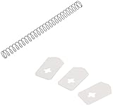 Leifheit Ersatzteile, 3 Abstreifgummis und Feder, passend für Leifheit Kirschentkerner Cherrymat Art. Nr. 37200 und 37209