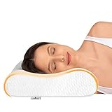 KAISERWERK Kopfkissen - weich & stützend - Ergonomisches Kopfkissen aus Memory Foam für einen erholsameren und angenehmeren Schlaf - 9cm/12cm Höhe - 30 Tage Probeschlafen