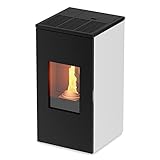 Decorspace Pelletofen 11 kW belüftet 'Futura' für moderne Räume H 101 cm