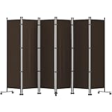 VEVOR Stellwand Sichtschutz 308 x 36 x 185 cm, Aluminiumlegierung & Eisen & Oxford-Stoff Raumteiler Paravent, Stellwände Sichtschutz Laufrollen Paravent Büros, Hotels, Krankenhäuser, Wohnungen usw.