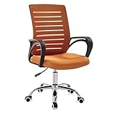Komfort-Bürostuhl, Bürostuhl, ergonomischer Schreibtischstuhl, höhenverstellbarer drehbarer Computerstuhl mit Armlehnen, Bequeme Chefsessel, festes Sitzkissen