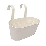 Yardenfun 1Pc Wandhalterung Pflanzer Vintage-Dekor Blumenständer Für Hochzeit Blumenvase Ovaler Pflanzer Vintage Garten Eimer Wand Blumentopf Hängender Blumentopf Wand Befestigter
