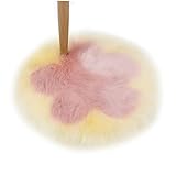 Garneck Rosa Teppich Rosa Fellteppich Errötender Rosafarbener Teppich Kunstpelz-Bodenmatte Weicher Kunstpelzteppich Plüsch-Zottelteppich Bodenteppiche Schlafzimmerteppich