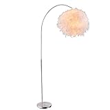 etc-shop Feder-Stehlampe Leuchte Höhenverstellbar Design Beleuchtung Bogen-Lampe Wohn- Schlaf- Zimmer
