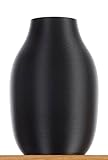 Blumenvase/Tischvase/Dekovase Sara 20 cm für Schnitt-/ Trockenblumen | nachhaltig | wasserdicht | (Schwarz)