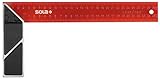 SOLA-SRC 300-Escuadra Carpintero 300x145mm, Rot Beschichtet Schwarz