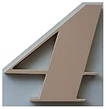 GUIZZO Creart, Hausnummer Außen aus Handwerklicher Keramik, Hausnummern Außen Ideal als Türschild Personalisiert Made in Italy, Personalisiertes Namensschild Haustür Außen – Taubengrau, H 10 cm