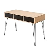 GRFIT PC Laptop-Tisch Wood Schreibtischstudie Home Nordic Moderner Computertisch 3-schubladen Student Einfacher Schreibtisch Schreibtisch Schreibtische