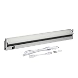 Oktaplex lighting Unterbauleuchte Küche LED Alu 15W 230 V neutralweiß 4000K 90cm Schwenkbare Unterschrankleuchte Rota 1200 lm LED Leiste mit Schalter