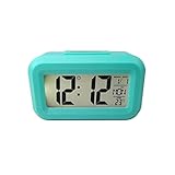 HEXEH Wecker Moderne Home Schreibtisch Digitaluhr Snooze Alarm for Schlafzimmer Nacht Kinder Kinder Erwachsene Dekoration, Blau Kleine Uhren