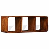 AYily Media TV Konsolentisch für TVs Fernsehschrank Holz Fernsehschrank TV Kommode Lowboard Massivholz mit Sheesham-Finish 120x30x40 TV-Ständer Aufbewahrungsschrank für Wohnzimmer