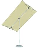 Suncomfort by Glatz Sonnenschirm Flex Roof, ecru, 210 x 150 cm rechteckig, Gestell Aluminium, Bespannung Polyester, 5.3 kg