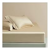 Spannbettlaken 150x200cm Superweiches Spannbetttuch aus Baumwolle Bequem Und Atmungsaktiv Leicht Zu Reinigen Matratzenhöhe bis 30cm (Color : Cheese Yellow, Size : 200x220cm+30cm)