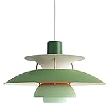 Moderne Einfache Nordic Pendelleuchte E27 Farbige Kronleuchter Metall Regenschirme Pendelleuchte Küche Restaurant Wohnzimmer Dekoration Beleuchtung Pendelleuchte 40cm (Grün)