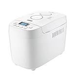 UNOLD 68520 BACKMEISTER Big White für bis zu 1.500g Brot, mit 15 Programmen für glutenfreies Brot, Timerfunktion, Waremhaltefunktion, LCD Display, weiß