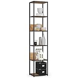 AKORD | Loft 40 cm Bücherregal | Moderner Schrank | Bücher Regal | 6 Einlegeböden | Funktional | Robust | Stabil | Leicht zu montieren | 24 Monate Garantie