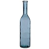 Mica Decorations 241752 Rioja Glasflasche/Vase, Glas, Hell Blau, 21 x 21 x 100 cm