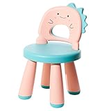 Kinder Schreibtischstuhl aus Kunststoff - Kinderhocker - Bequem Leicht Und Robust - Geeignet Für 2 Bis 6 Jahre - Leicht Zu Reinigen - Ergonomische Sitzfläche - Dinosaurier-Design - Mehrere Farben