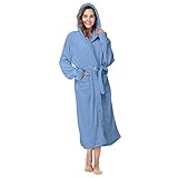 RYTEJFES Bademantel Paar Set Sauna 2 Stück Flauschig Baumwolle Personalisiert Kuschel Sauna Bademantel Morgenmantel Bademäntel Saunabademantel Frottee Saunakilt Bathrobe Kimono Negligee Saunatuch S #