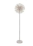 Stehlampe, Löwenzahn, Moderne Stehleuchten, 147,3 cm hoch, 8-flammige Boho-Stehlampen aus Holzperlen for Wohnzimmer, Schlafzimmer, Büros, Cafés, Dekoration und Beleuchtung