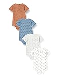 Pippi Unisex Baby 4er Pack Body SS Kleinkind Unterwäsche-Satz, Blue Mirage, 98