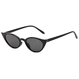 Lazzboy Frauen-mann-weinlese-katzenauge-unregelmäßige Form-sonnenbrille Eyewear Retro Unisex Damen Triangle Sonnenbrille Brillen Katzenauge Jahrgang Cat Eye Sonnenbrillen(F)