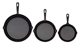 Jimbeam Jim Beam Gusseiserne Bratpfannen 3er Set rund JB0195