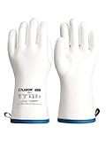 LANON Flüssig Silikon Hitzebeständige Grillhandschuhe, Topfhandschuhe, Backhandschuhe, Ofenhandschuhe, Grillen, Backen, Kochen, rutschfest, Wasserdicht, Weiß, M/8