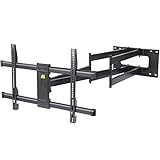 FORGING MOUNT TV-Wandhalterung mit Langer Reichweite,109cm,doppelter Gelenkarm,voll beweglich, neig- und schwenkbar,für 42 bis 90 Zoll Flach-/Kurven-Fernseher,Belastung 75 kg,VESA600x400mm