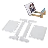 weemoment Vinyl Storage Rack Silicone Mold Set - Record Holder Resin Mould - Multifunction Display Stand Bookshelf Epoxy Mold, for LP Album, DVD, CD, Books Plates Decoration