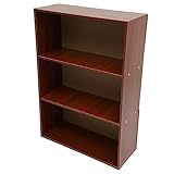 Veemoon 3 Bücherregale Büro-Aufbewahrungsregale Holz-Bücherregale Holz-Aufbewahrungsregale Einfaches Bücherregal Einfaches Aufbewahrungsregal Kleinigkeiten Organizer