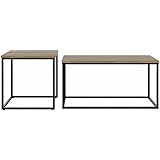 ARMOQ Minimalistische Kreative Couchtisch,Set Tische Couchtisch Set Wohnzimmer Tisch Holz Und Metall Couchtisch Multifunktionale Tischplatte/Bildfarbe