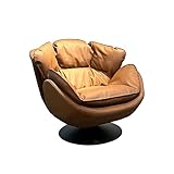 KIZQYN Einzelsofa Einzelner Sofa-Stuhl, der faulen Sofa-Stuhl dreht, einfacher Wohnzimmer-Ausgangssofa-Liege-Freizeit-Sofa-Stuhl Schlafsessel Sofabett