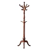 Garderobenständer Freistehende Garderobenständer Mit 11 Haken Kleiderständer Aus Holz Kleiderbügel Garderobenständer Für Flur Kleiderablage Modern (Color : A, Size : 200 * 60cm)