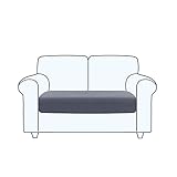 TAOCOCO Sofa Sitzkissenbezug Stretch Kissenbezug 1 Stück Sofakissen Schonbezug Sofasitzbezug für Sofa Sitzkissen Möbelschutz(Grau,2 Sitzer)