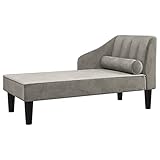 Festnight Schlafsofa 2-Sitzer Sofa Mit Schlaffunktion,Schlafsofa 2-Sitzer Sofa Wohnzimmer,Couch 2 Sitzer,Schlafsofa & Couch 2-Sitzer Sofa Hellgrau Samt