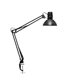 MAUL LED Schreibtischlampe MAULstudy | verstellbare Klemmleuchte mit Gelenkarm für Büro, Arbeitszimmer und Schreibtisch | elegante Bürolampe aus Metall | exklusive LED-Leuchtmittel | Schwarz