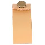 DOITOOL 1 Stück Möbel-Türgriff Blush-Dekor Schrankgriffe Türgriffe Für Küchenschränke Kommode Für Schrank Schranktür Kommode Knöpfe Leder Beige Kleiderschrankgriffe