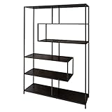 riess-ambiente.de Industrial Bücherregal Slim LINE 185cm Esche schwarz sechs Regalböden Standregal Wohnzimmerregal Regal