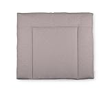 Ehrenkind® Wickelauflage 85x75 cm | Waschbar + 100% Bio-Baumwolle Bezug | Wickelunterlage | Wickeltischauflage | weich & atmungsaktiv 75x85cm Taupe weiße Sterne