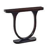 HANSHAN Küchentische Konsolentisch, Kiefer Beistelltisch Gegen Die Wand Side-Halbrund-Hotel Halle Wohnzimmer Korridor Dekorative Tabelle 30 × 7 × 32 Zoll Tablet-Halter