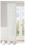 Neutex for you! Inside Schiebevorhang, Gardine, Vorhang, Halbtransparent, 245 x 60 cm (H/B), 473661, Made in Germany, Oeko-Tex Standard 100, grau