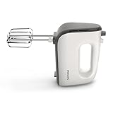 Philips Domestic Appliances HR3741/00 Handmixer, 450 W, 5 Geschwindigkeiten plus Turbo ,‎21.41 x 20.8 x 11.4 cm, weiß/schwarz