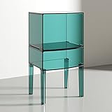 Kunststoff Nachttisch Haushalt Sofa Seitenschrank Transparente Kombination Badezimmer Aufbewahrungsschrank Wohnzimmer Schlafzimmer Große Kapazität Bodenregal