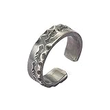 Stapelbare Fingerringe for Frauen - Männer versprechen Retro und alte Hand Indischer Retro-Musterring Trendy Herrenring Öffnung verstellbarer Ring Ästhetischer Punk Y-2K Mädchen Mutter Geschenke