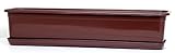 POKM Toolsmarket GmbH Balkonkasten Blumenkasten mit Untersetzer Venus 70 cm Braun