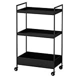 IKEA NISSAFORS Servierwagen in schwarz; (50.5x30x83cm)